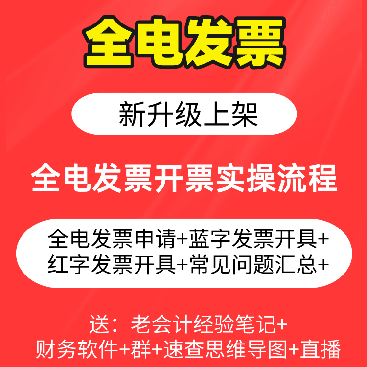 全电发票实操课程（数电发票）